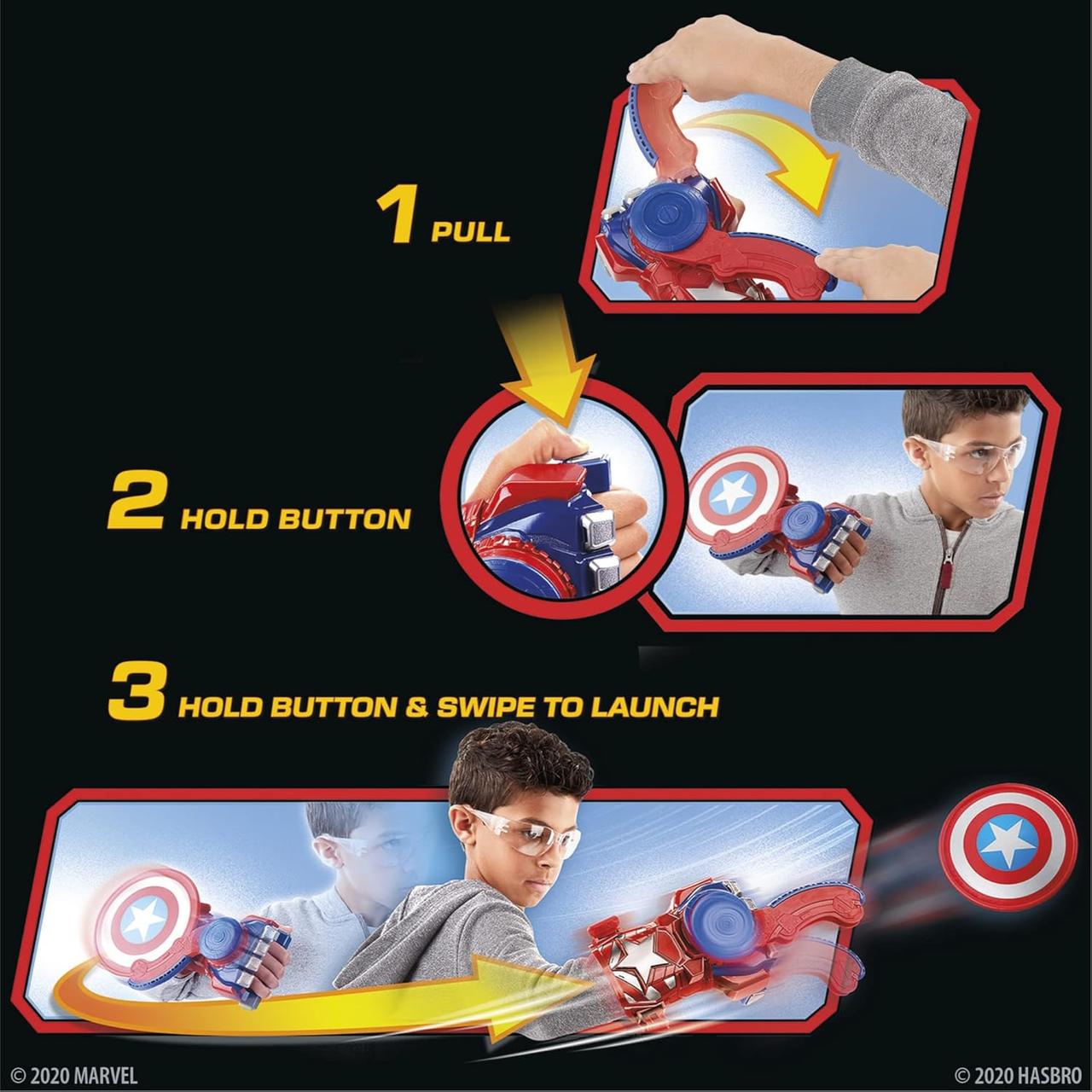 Дисковий бластер Nerf Marvel Captain America Shield Sling - фото 8