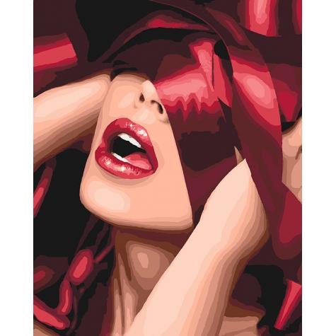 Картина по номерам Идейка Абстракция Волнующее предчувствие в 40х50 см термопакете (КНО4562-mt)