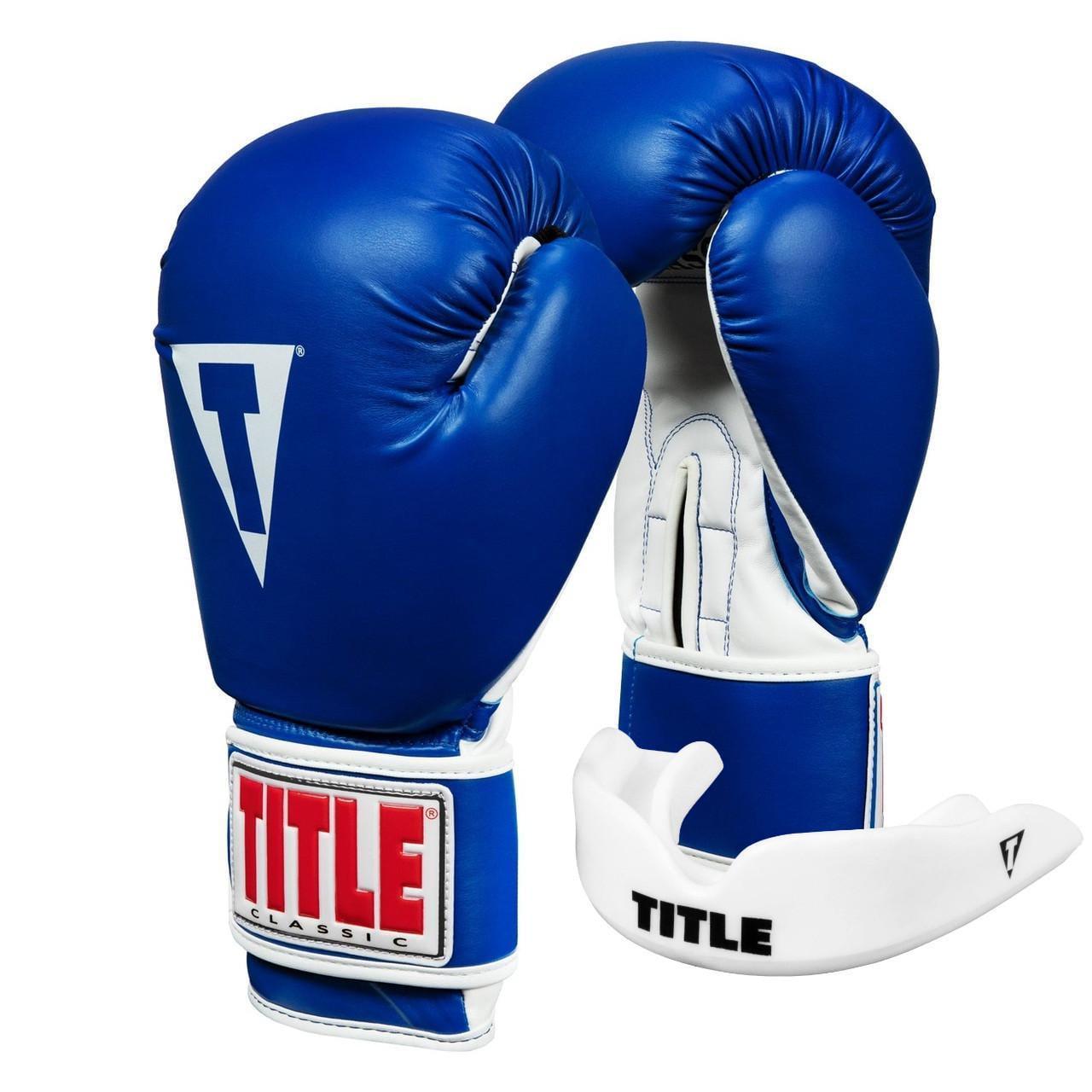 Боксерские перчатки TITLE Classic Pro Style 3.0 12 oz капа в комплекте Blue/White (3019820555) Боксерские перчатки TITLE Classic Pro Style 3.0 12 oz капа в комплекте Blue/White (3019820555)