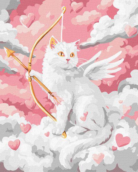 Картина за номерами Ideyka Котячий Купідон 40x50 см (KHO5207)