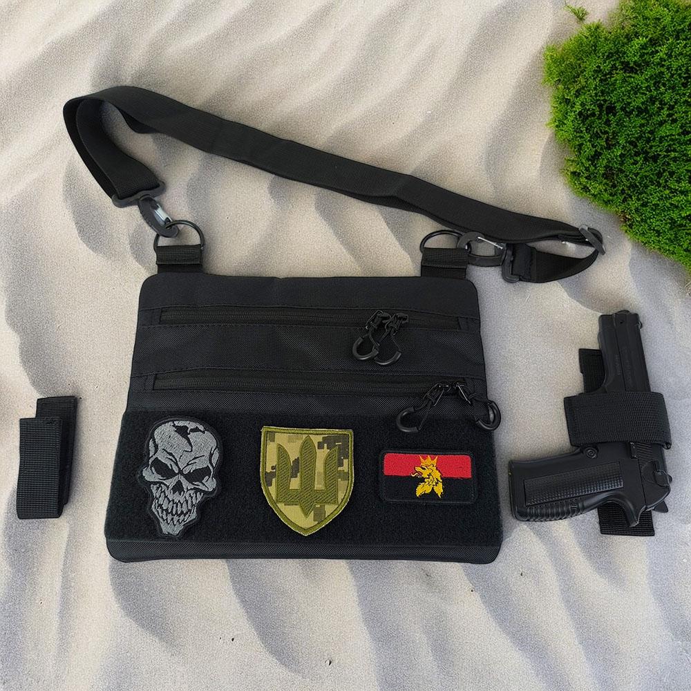 Сумка-кобура мужская 30х24 см Черный (521246) - фото 33 Сумка-кобура мужская 30х24 см Черный (521246) - фото 33