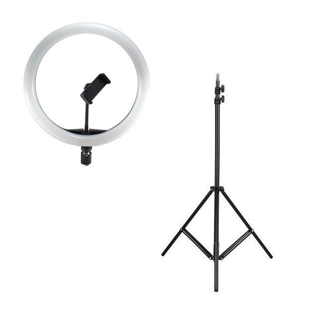 Кольцевая лампа Ring Fill Light AL-360 36 см с креплением + штатив 200 см