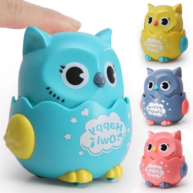 Игрушка инерционная Moonbiffy Happy Owl Gray (12312677) - фото 4