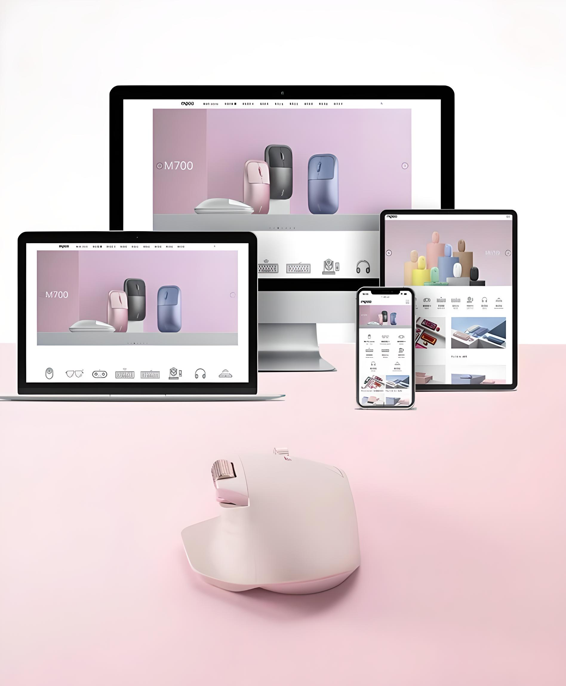 Мышь Rapoo MT760 mini с комбинированным подключением/с боковым колесиком 4000 DPI Pink (103120376) - фото 5 Мышь Rapoo MT760 mini с комбинированным подключением/с боковым колесиком 4000 DPI Pink (103120376) - фото 5