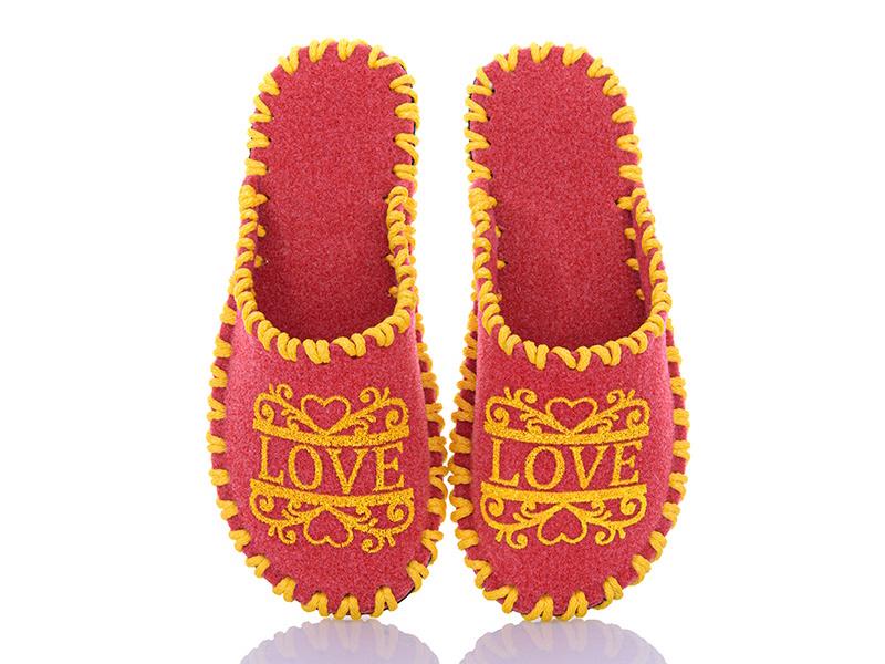 Тапочки фетровые женские VENDS 234 р. 40-41 Красный