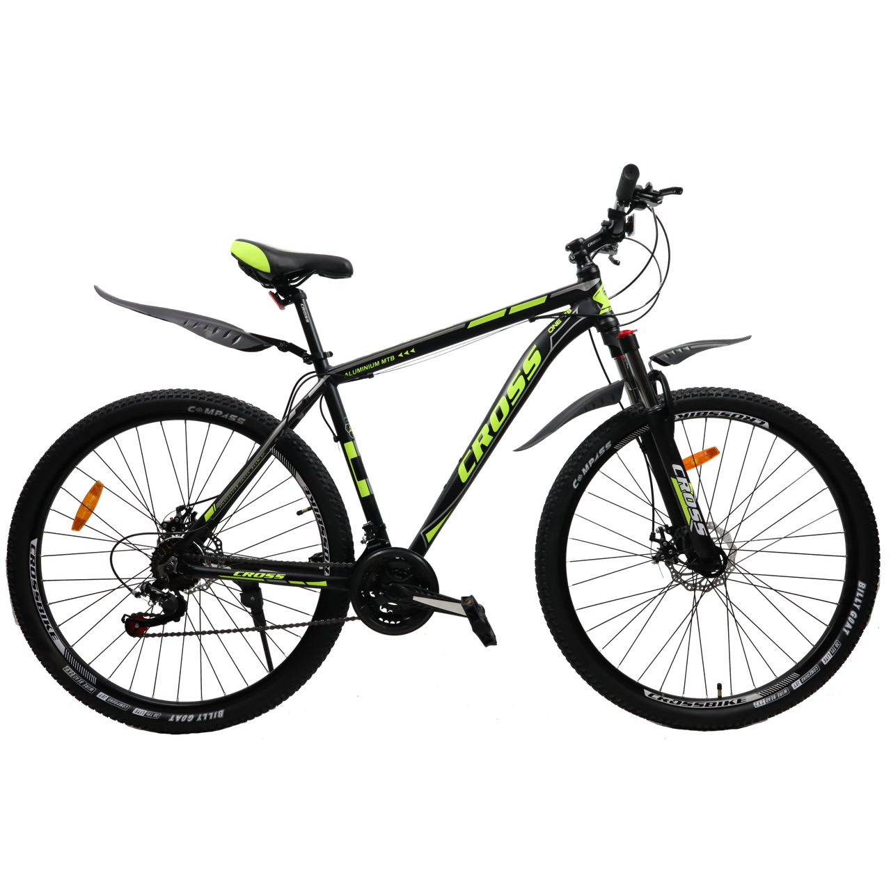 Велосипед Cross Hunter 27,5" 17" Чорний/Жовтий (2437701646)