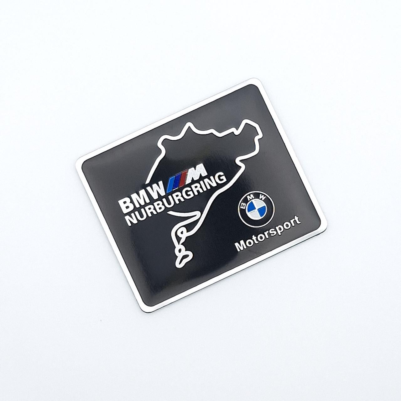 Эмблема алюминиевая BMW M Nurburgring 6х5 см Черный (2013626122)