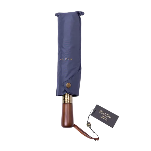 Зонтик автоматический складной 116 см с деревянной ручкой Синий (HP-23-8BL) - фото 8 Зонтик автоматический складной 116 см с деревянной ручкой Синий (HP-23-8BL) - фото 8