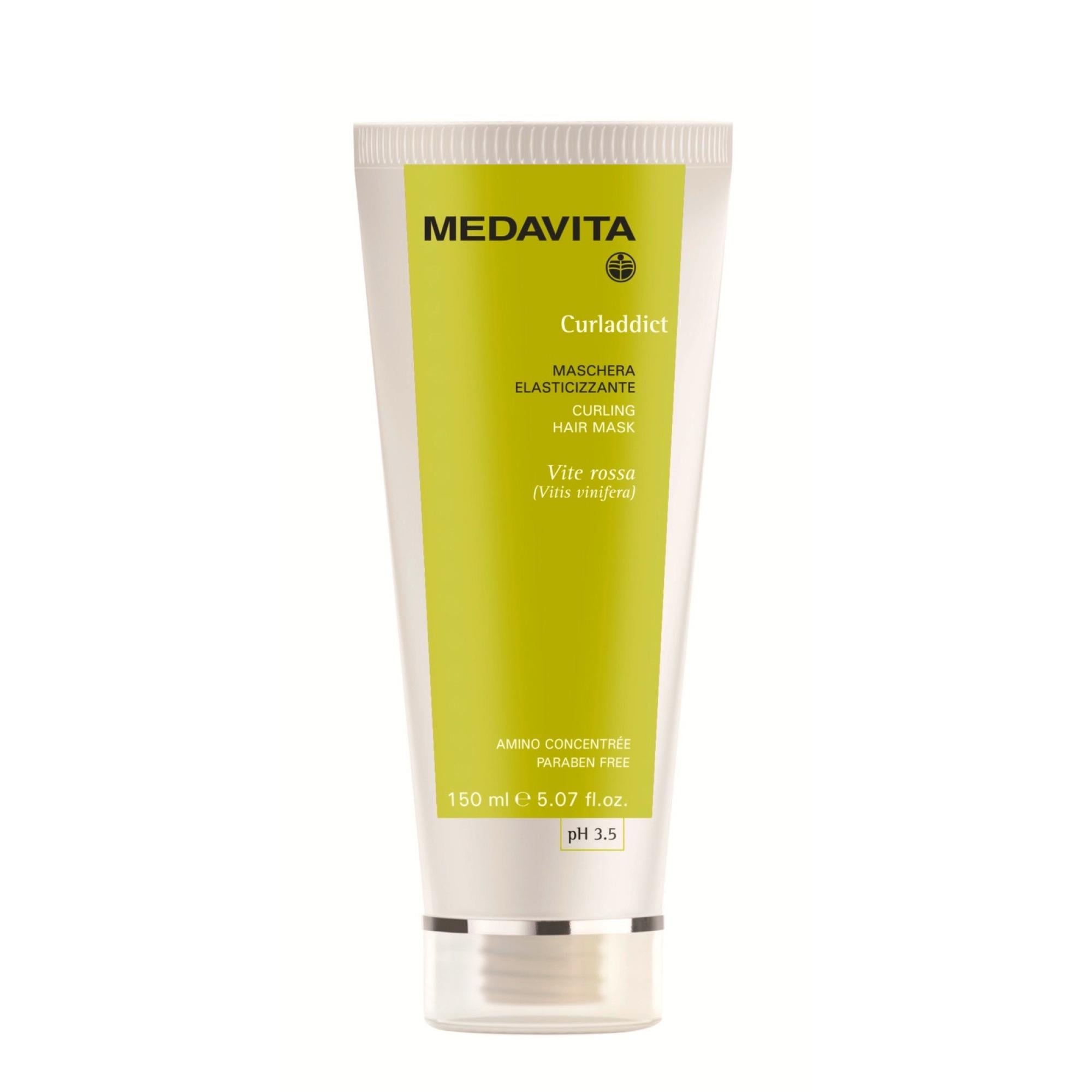 Маска для вьющихся волнистых или пушистых волос Medavita Curladdict Maschera Elasticizzante (02302)