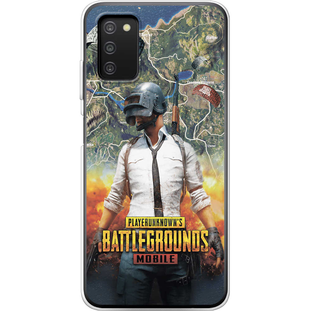 Чохол BoxFace Samsung Galaxy A03s (A037) PUBG Mobile Прозорий силікон (43255-up2309-43255)