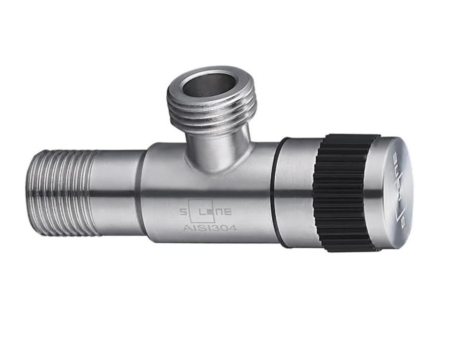 Кран угловой приборный Solone DF-1022 нержавеющая сталь 1/2"х1/2" - фото 2 Кран угловой приборный Solone DF-1022 нержавеющая сталь 1/2"х1/2" - фото 2