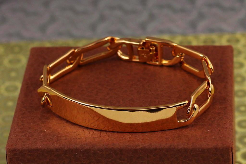 Браслет Xuping Jewelry Рокот с пластиной 19 см х 11 мм Золотистый (2327279841)