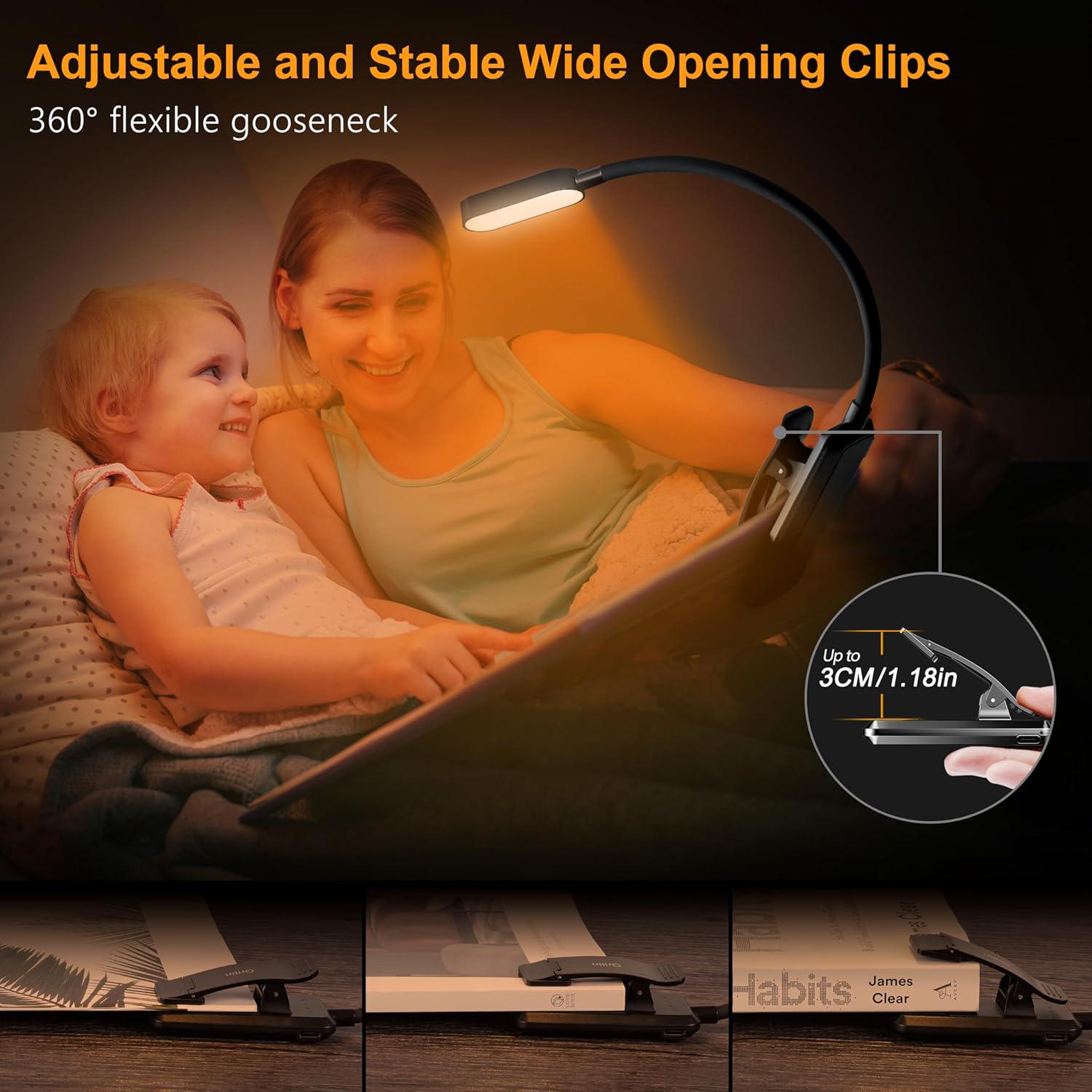 Лампа для чтения Gritin 16 LED аккумуляторная 1000 mAh до 80 часов работы (G1331) - фото 5 Лампа для чтения Gritin 16 LED аккумуляторная 1000 mAh до 80 часов работы (G1331) - фото 5