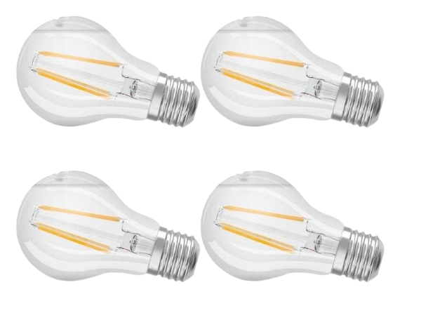 Лампа OSRAM LED BASE CLASSIC A 60 CL 7 Вт/2700K E27 4 шт.