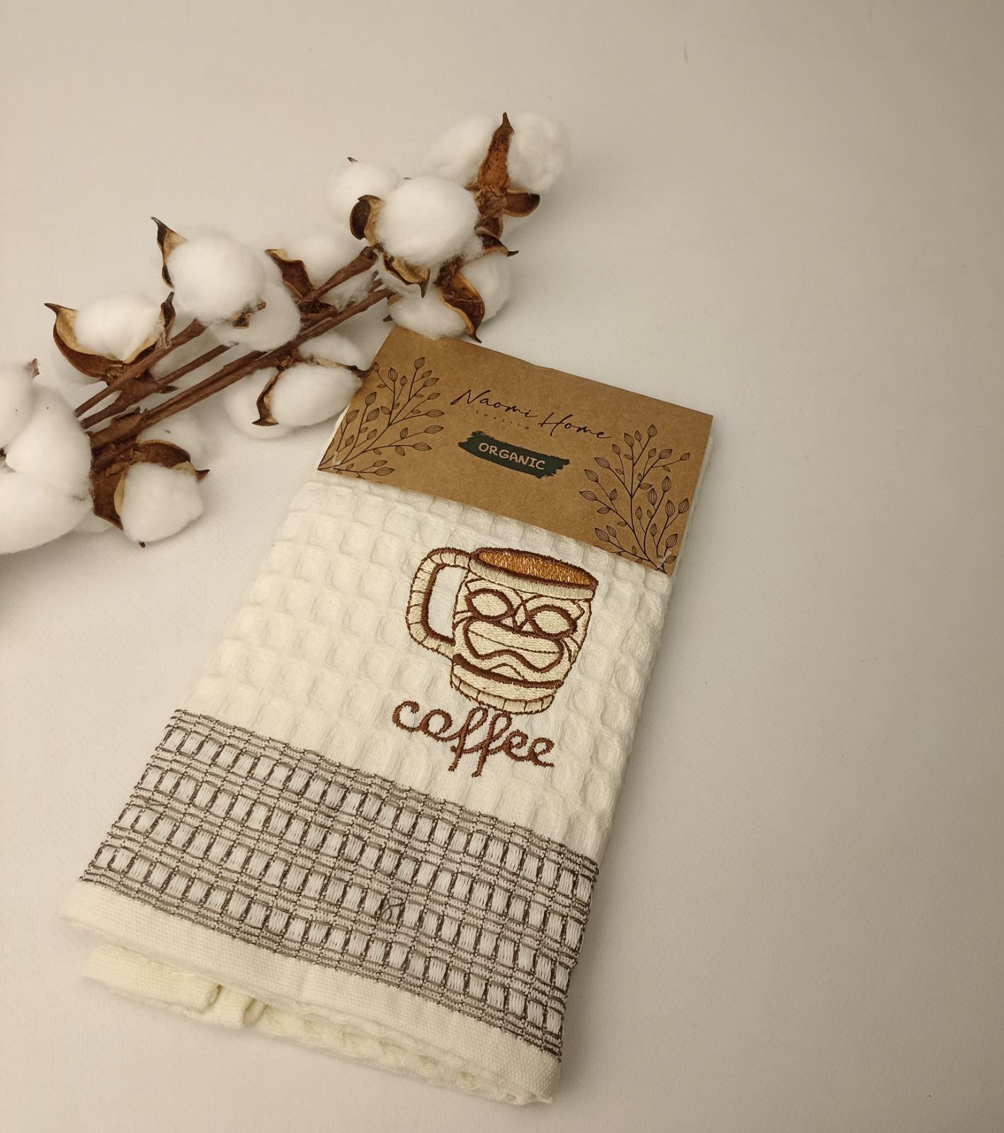 Кухонное полотенце вафельное Quality Coffe 2 45х70 см (CN37648)