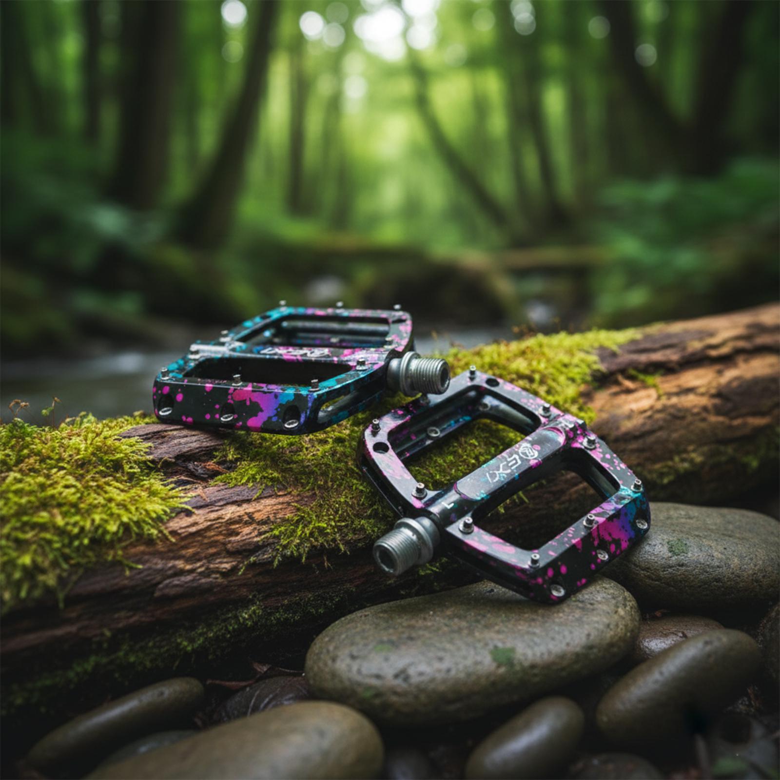 Педали велосипедные Exi JT60 алюминиевые на промышленных подшипниках Черный/Синий/Фиолетовый (EXI-JT60-4186) - фото 6 Педали велосипедные Exi JT60 алюминиевые на промышленных подшипниках Черный/Синий/Фиолетовый (EXI-JT60-4186) - фото 6