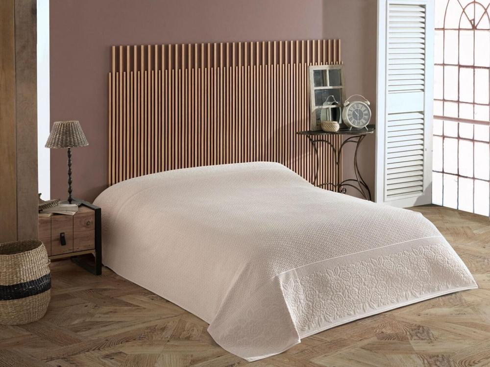 Простыня махровая By-sonya Sofia Soft Соты 220х240 см хлопок 9983006 Кремовый (DR013301)