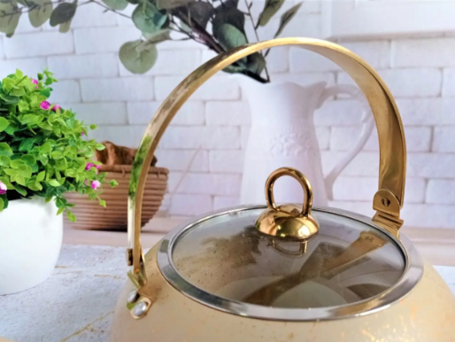 Чайник OMS 8250-XL с гранитным антипригарным покрытием и индукцией 3 л Cream - фото 3