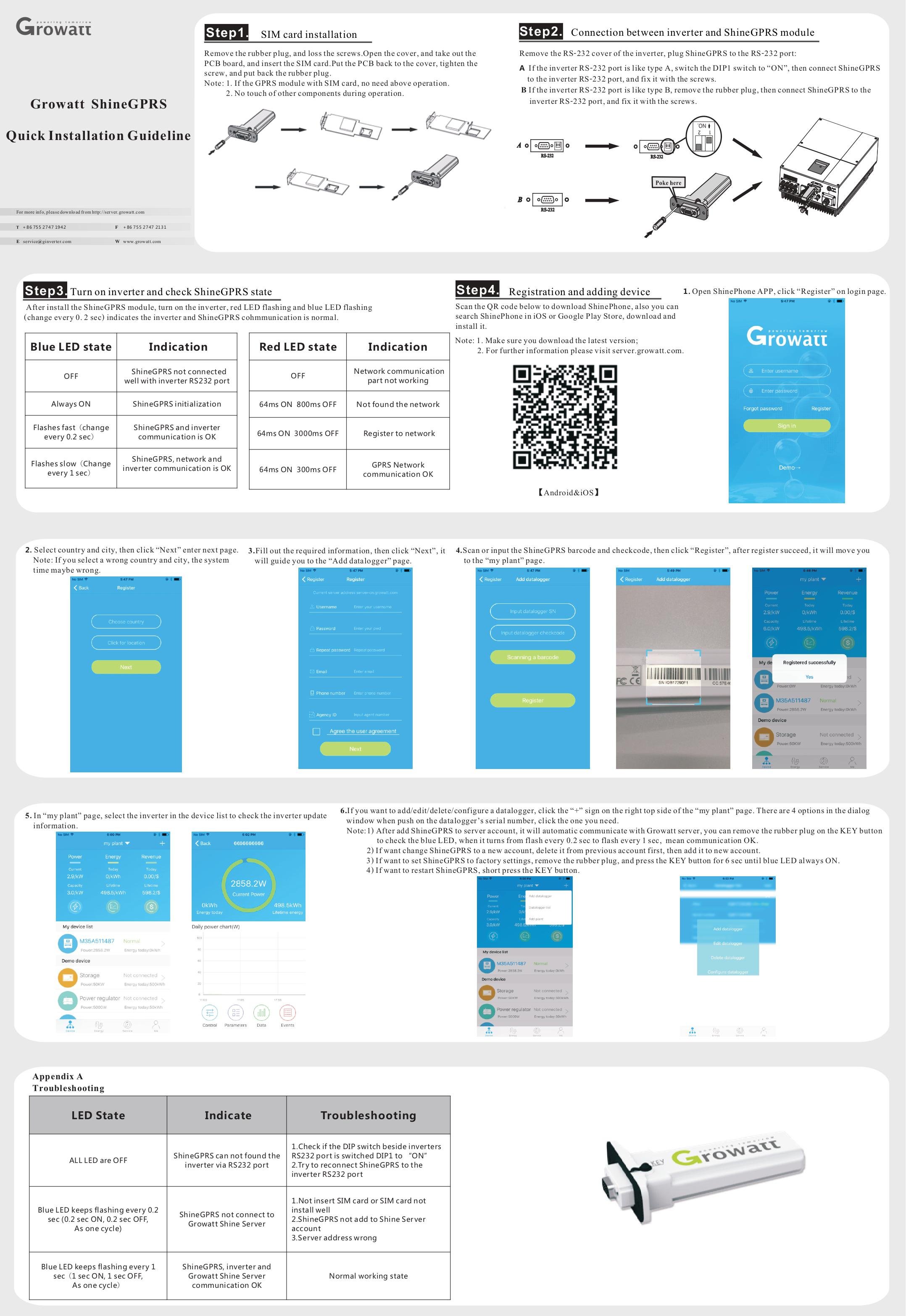 Ключ Growatt Shine GPRS-X для подключения трехфазных инверторов серий Growatt-X -XH и -XE (688b8f70) - фото 3 Ключ Growatt Shine GPRS-X для подключения трехфазных инверторов серий Growatt-X -XH и -XE (688b8f70) - фото 3