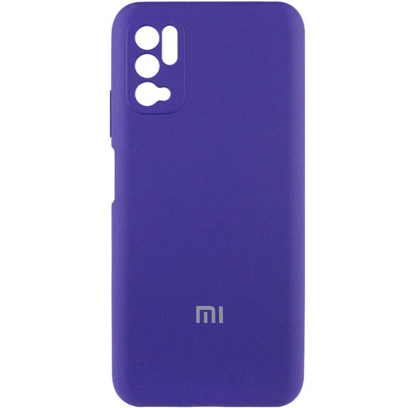Противоударный чехол Silicone Cover Full Camera (AA) для Xiaomi Redmi Note 10 5G / Poco M3 Pro Purple