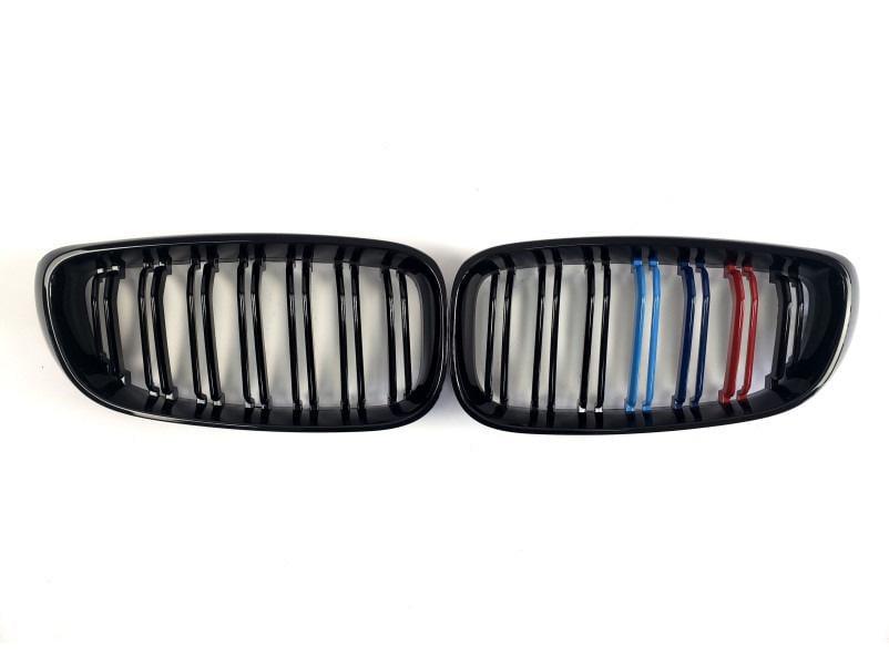 Решетка радиатора GBT для BMW 3 M-Look F-30/31/34 2012-2019 гг. пластик Черный (27669099)