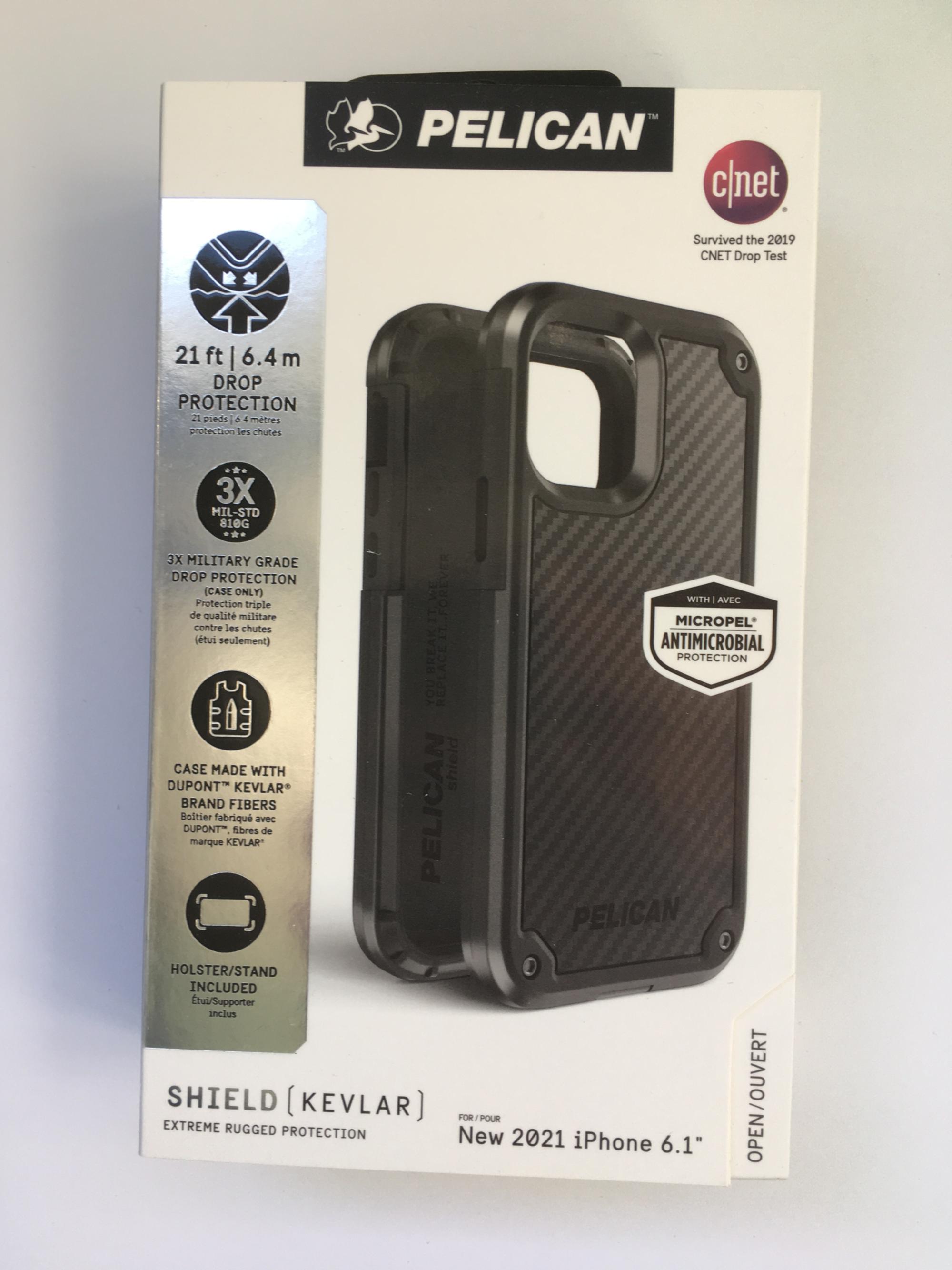 Чохол протиударний з кліпсою Pelican Shield Kevlar для iPhone 13/14 (6.1") Black - фото 4