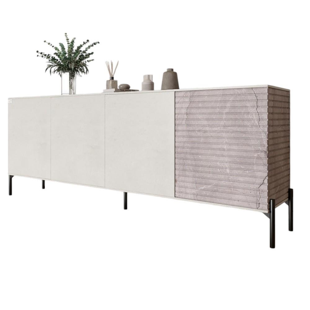 Комод в гостиную Lion Грей на черных металлических ножках 204x38x76,5 см Бетон Style/Камень (000-000-2047) - фото 2 Комод в гостиную Lion Грей на черных металлических ножках 204x38x76,5 см Бетон Style/Камень (000-000-2047) - фото 2