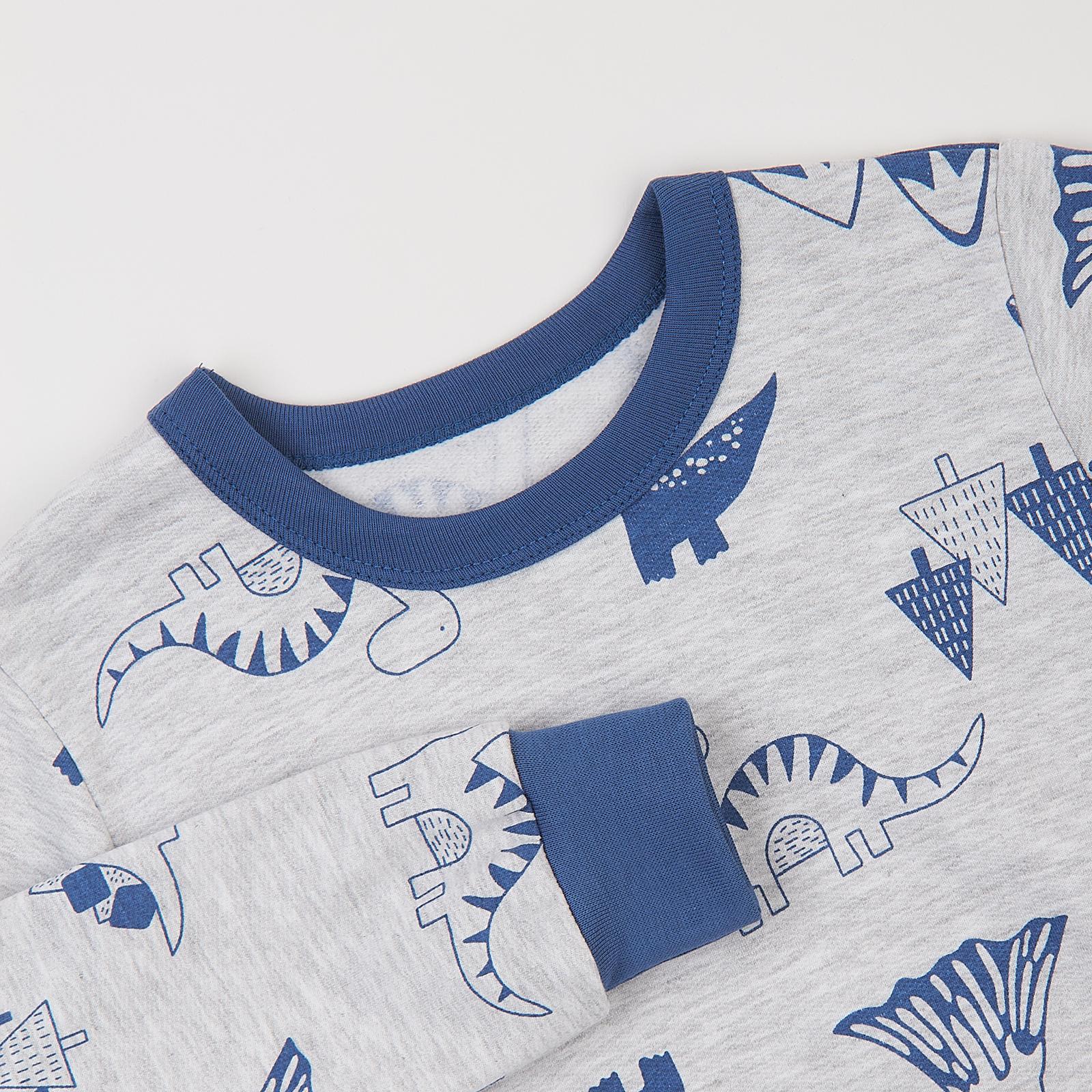 Піжама дитяча ЛяЛя К3ФТ143/6-1851 тепла 116 см Сірий (22642316) - фото 8 Піжама дитяча ЛяЛя К3ФТ143/6-1851 тепла 116 см Сірий (22642316) - фото 8