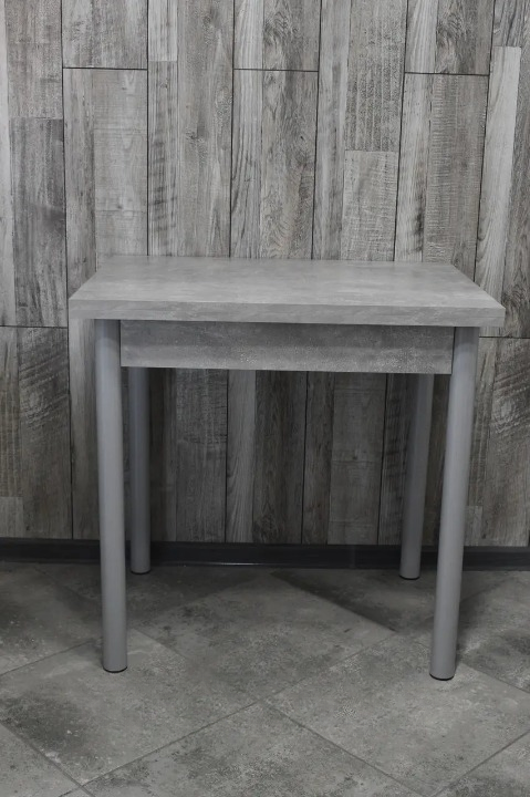 Стіл Оскар розкладний для кухні 60х80/80х120х75 см Бетон/Сірий