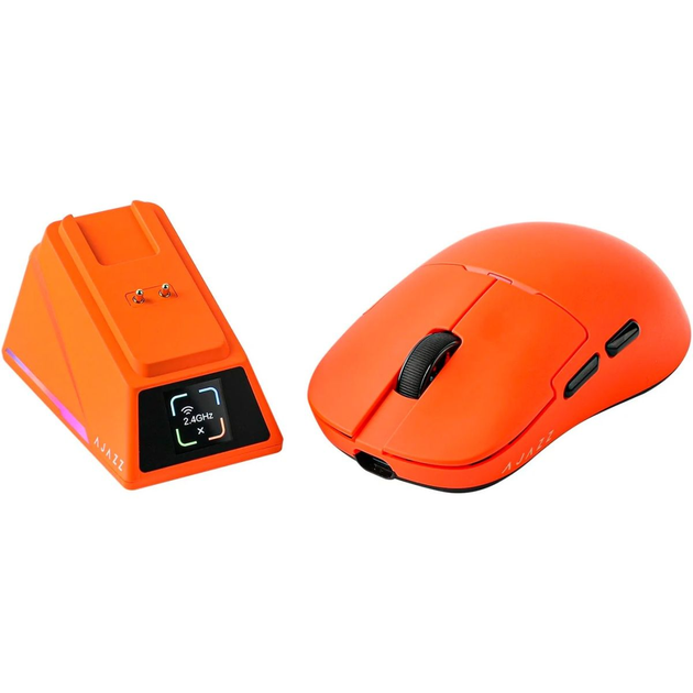 Мышь беспроводная Ajazz Aj159 Apex PixArt PAW3950 Orange - фото 7