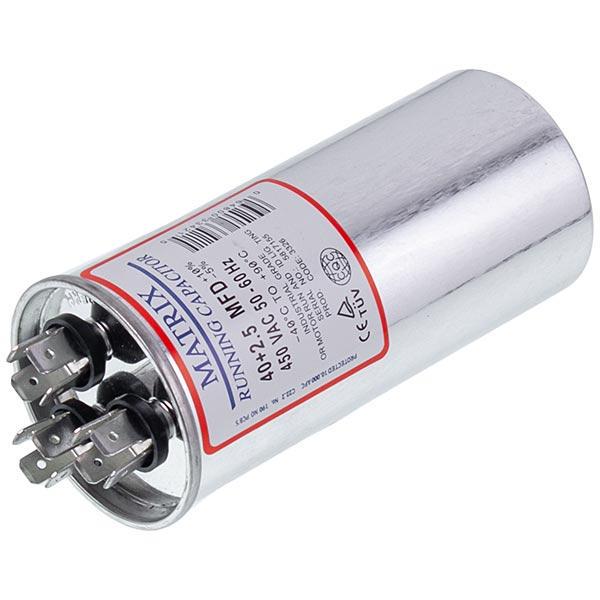 Конденсатор для электроприборов CBB65 40+2,5uF 450V (00000043445)