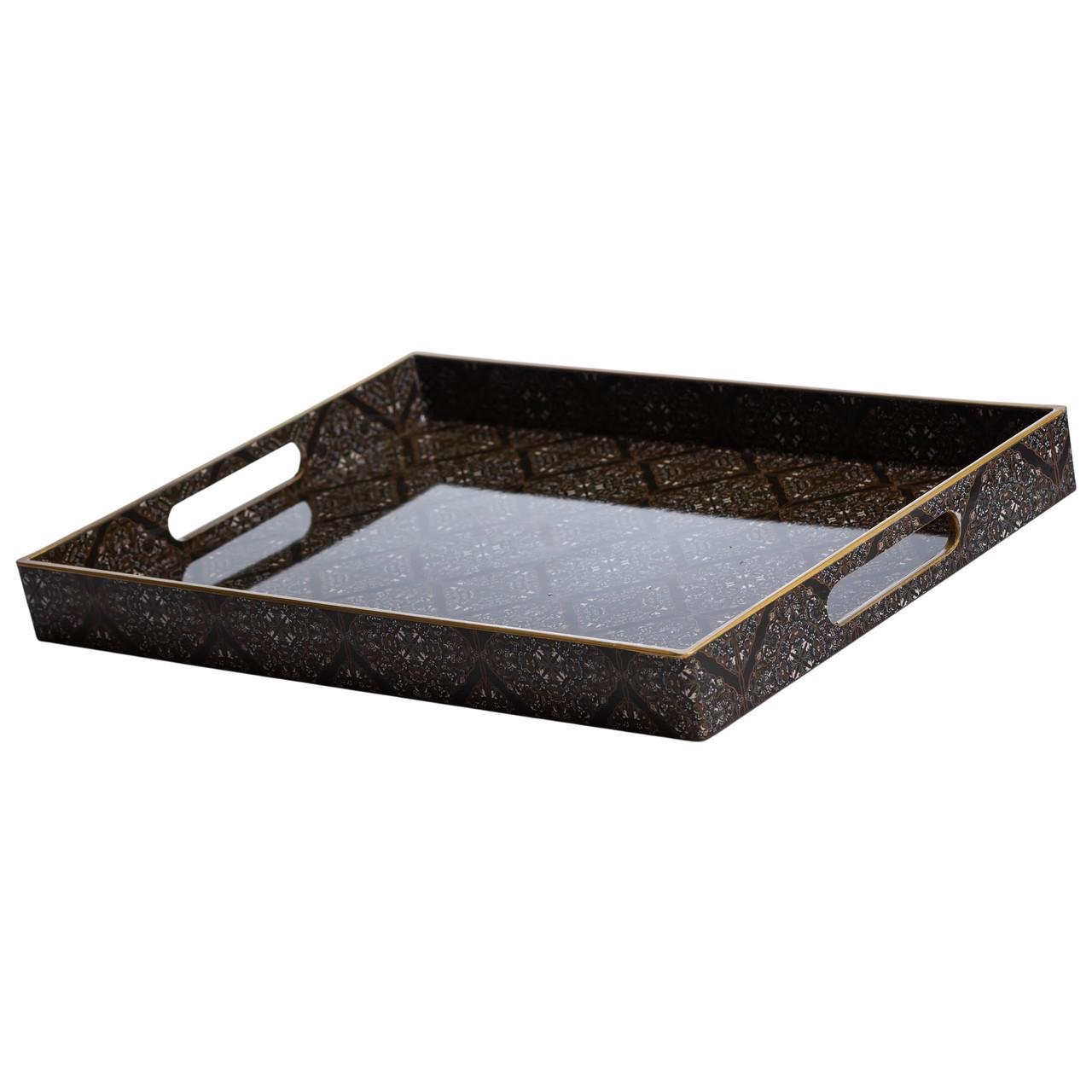 Набор подносов прямоугольных для еды 2 шт. 40х30х4 см (HP-HK-14) - фото 2