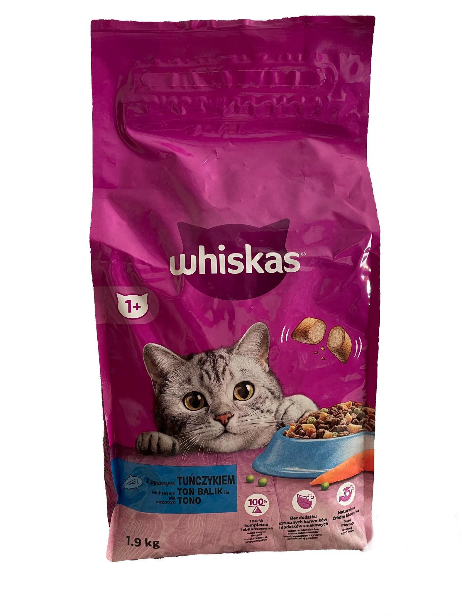 Корм сухий для котів Whiskas з тунцем 1,9 кг