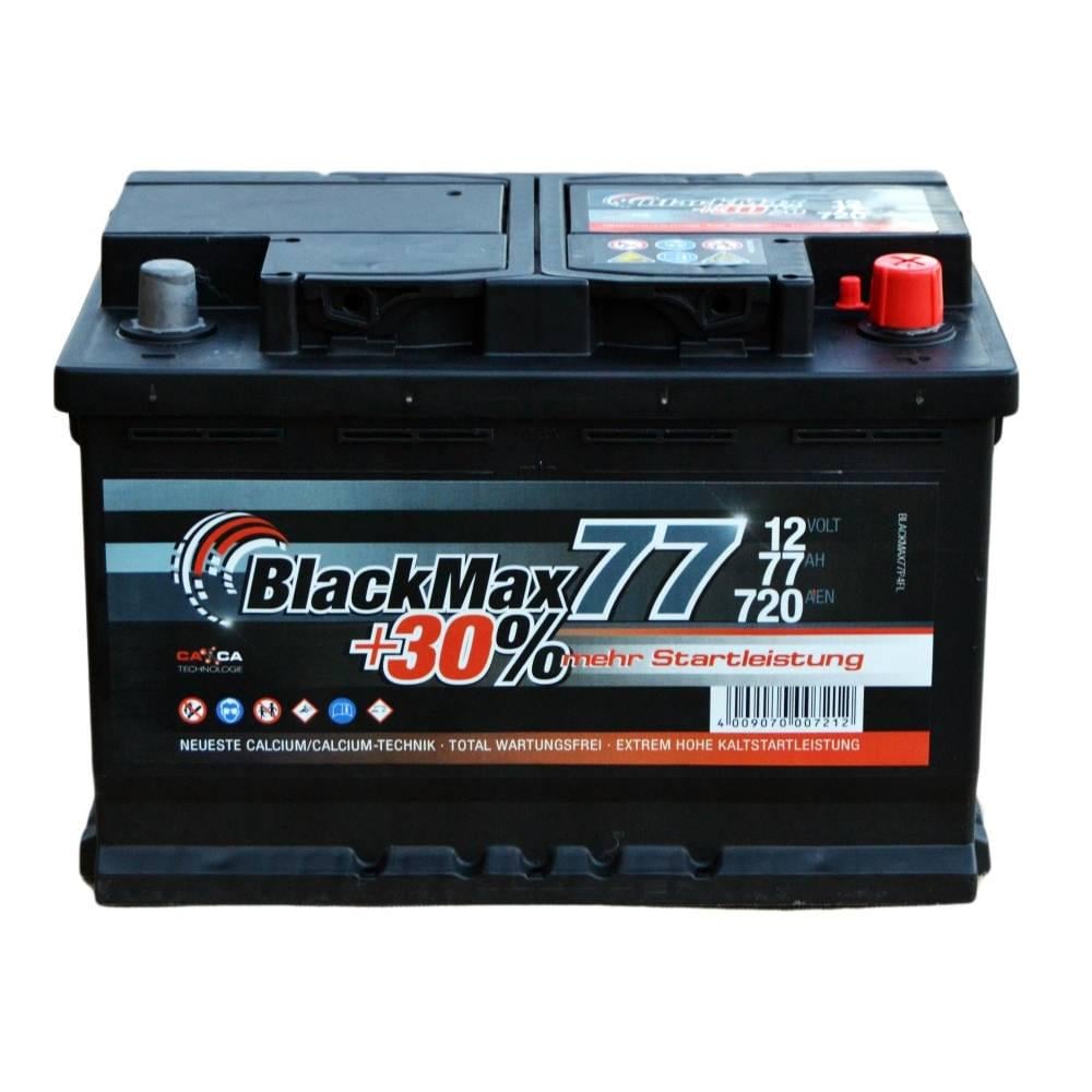 Аккумулятор автомобильный BlackMax 6СТ-77 Ah АзЕ 720A EN B5007 (23061)