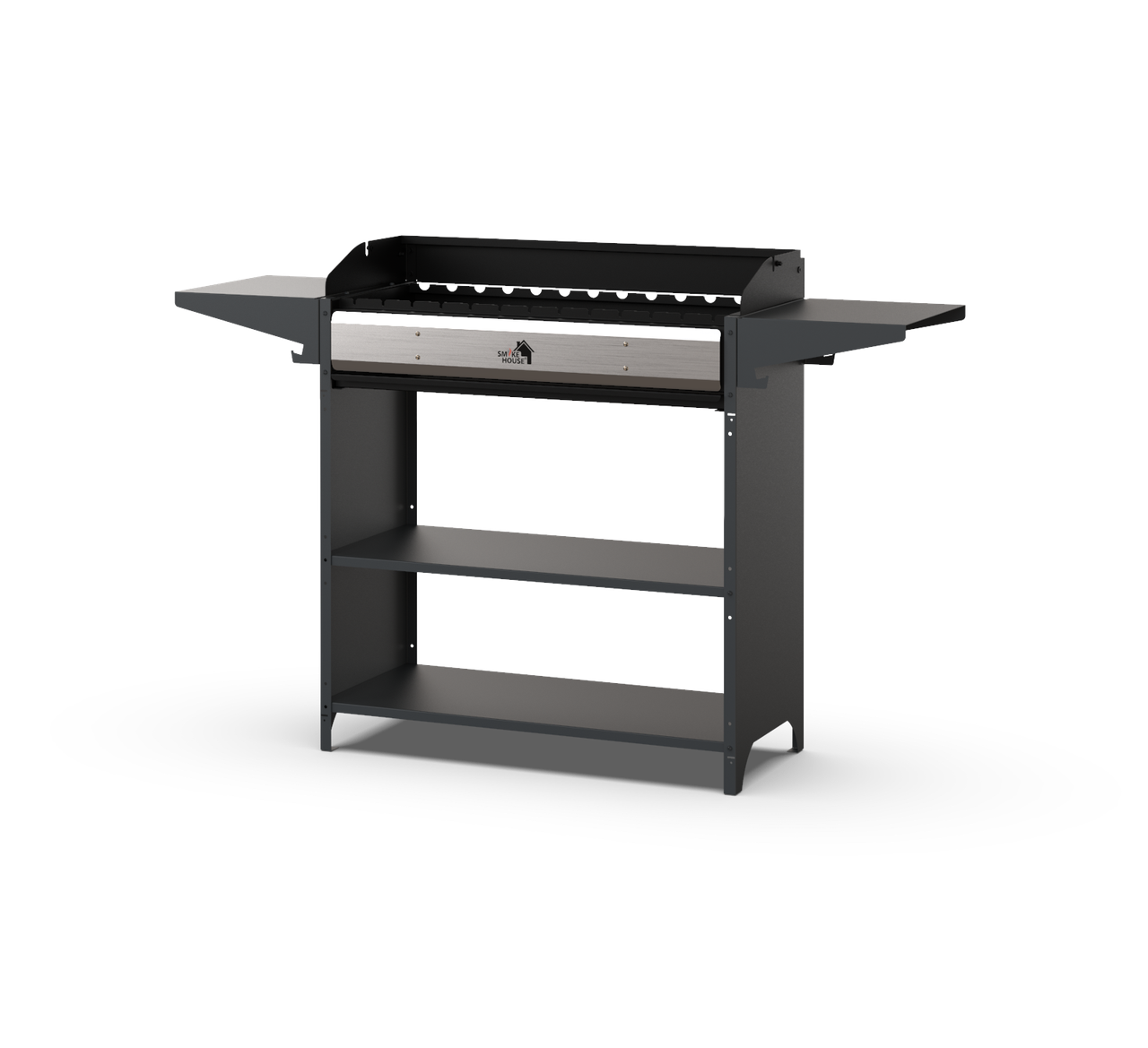 Мангал з вітрозахисту та гратами гриль Smoke House High Tech 900 1580х400х900 мм на 14 шампурів (27860580) - фото 4 Мангал з вітрозахисту та гратами гриль Smoke House High Tech 900 1580х400х900 мм на 14 шампурів (27860580) - фото 4