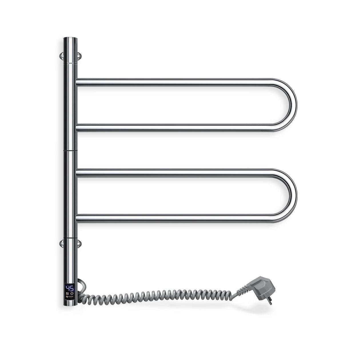 Полотенцесушитель электрический NAVIN Sensor Fouette поворотный с таймером 480х600 мм (10-012033-4860)