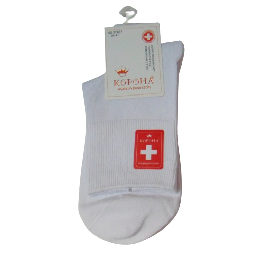 Носки медицинские Корона 657 р. 36-41 Белый (2185108349) Носки медицинские Корона 657 р. 36-41 Белый (2185108349)