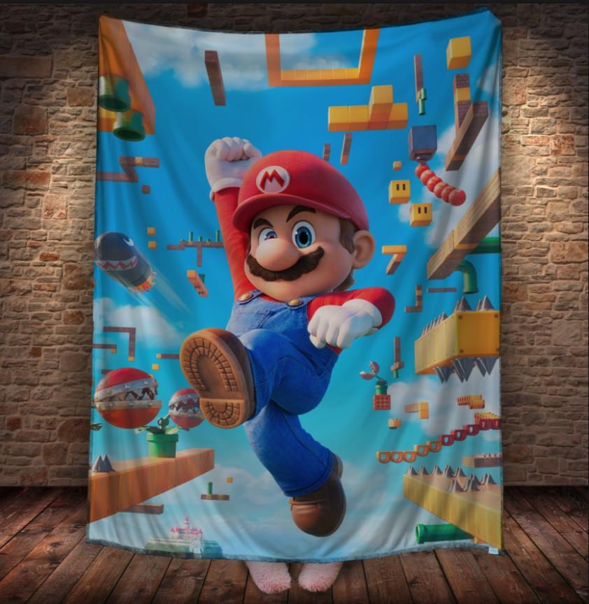 Плед с 3D принтом Super Mario 150х200 см (epi_1960)