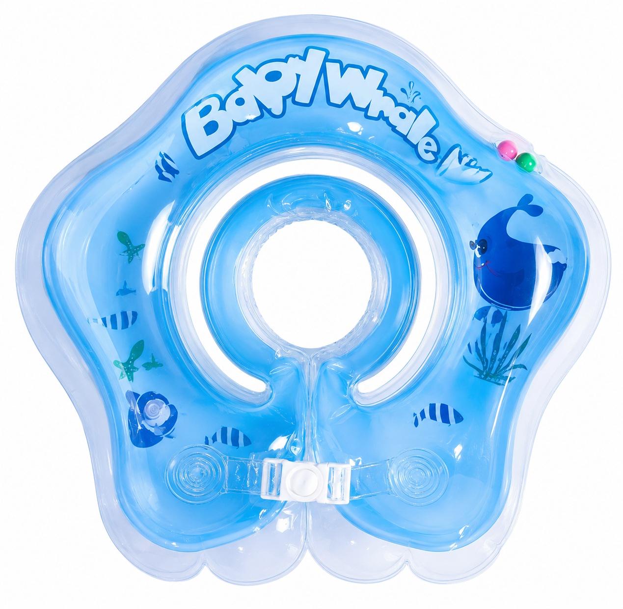 Круг для купания с погремушкой Aqua Baby Голубой (518)