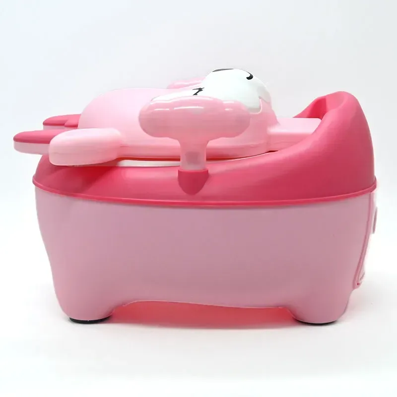 Горшок детский с мягким сиденьем Bimbo L-27302 спинка/съемный резервуар Олень (L-27302) - фото 4