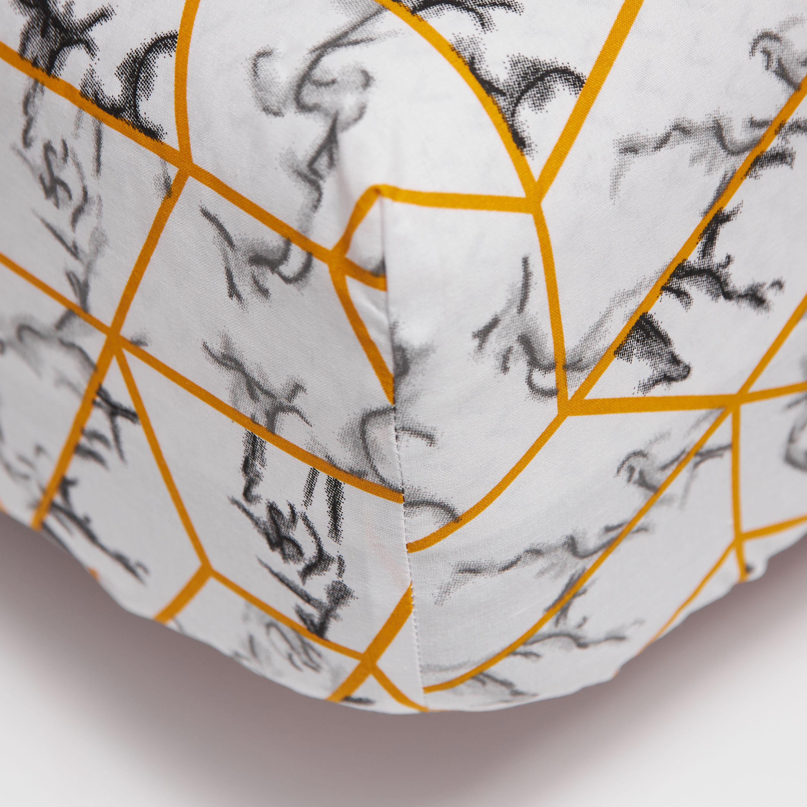 Простынь на резинке Moon&Star Modern Marble бязь Gold Lux 200х220х25 см (MS-850001279)