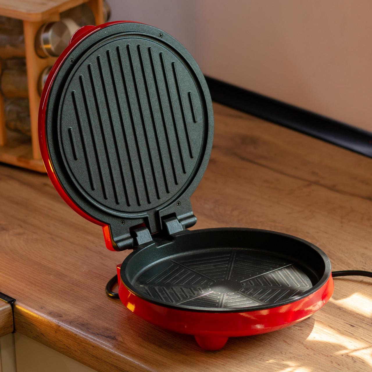 Пицца-мейкер электрическая Sokany SK-08013 с антипригарным покрытием и двойным нагревом 1000 Вт (7389) - фото 8