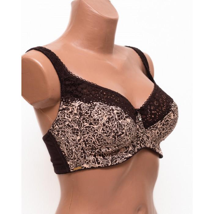 Бюстгальтер з кісточками Lanny Mode тонкий бавовняний 85E Бежево-коричневий (11848) - фото 2