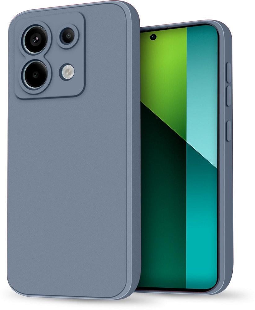 Силиконовый чехол HardCorner Xiaomi Redmi Note 13 Pro 5G (с микрофиброй) Gray Blue (35428-6D)