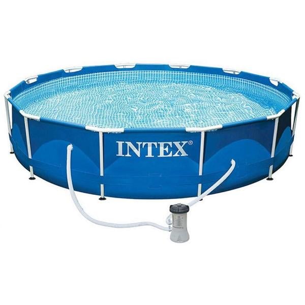 Бассейн каркасный Intex 28212 круглый 366 x 76 см с филтр-насосом объем 6503 литров Бассейн каркасный Intex 28212 круглый 366 x 76 см с филтр-насосом объем 6503 литров