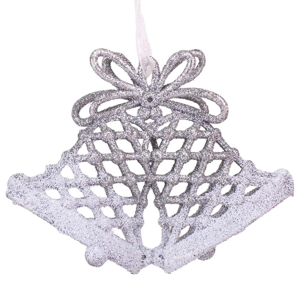 Игрушка на елку Elisey колокольчики 10,5 см Серебряный (NH-106-K-17)