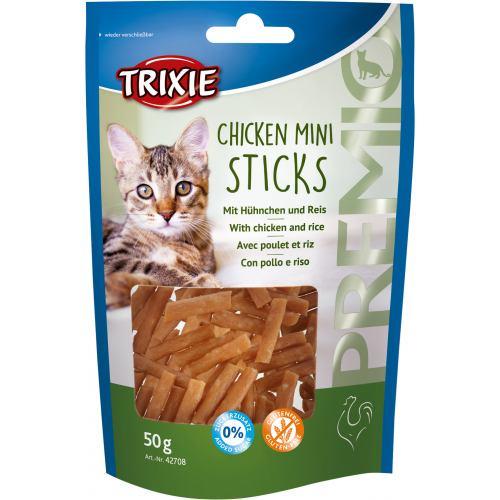 Ласощі Trixie Premio Chicken Sticks для котів мініпалички з куркою та рисом 50 г