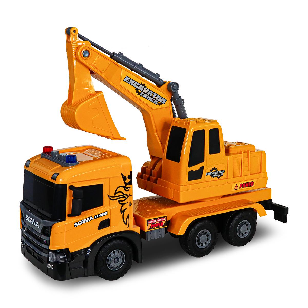 Автомодель іграшкова дитяча Super Big Truck ЕКСКАВАТОР SCANIA світло/звук Автомодель іграшкова дитяча Super Big Truck ЕКСКАВАТОР SCANIA світло/звук