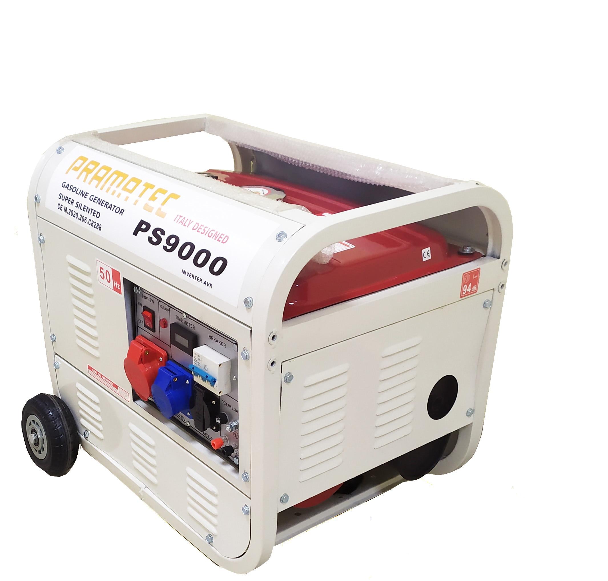 Генератор электрический Pramatec PS9000 бензиновый 3-фазный/1-фазный 2800 Вт Белый (1656335358)