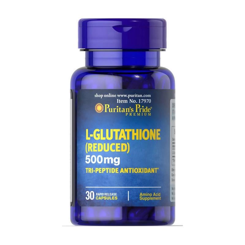 Глутатион L Glutathione Reduced 500 мг 30 капс.